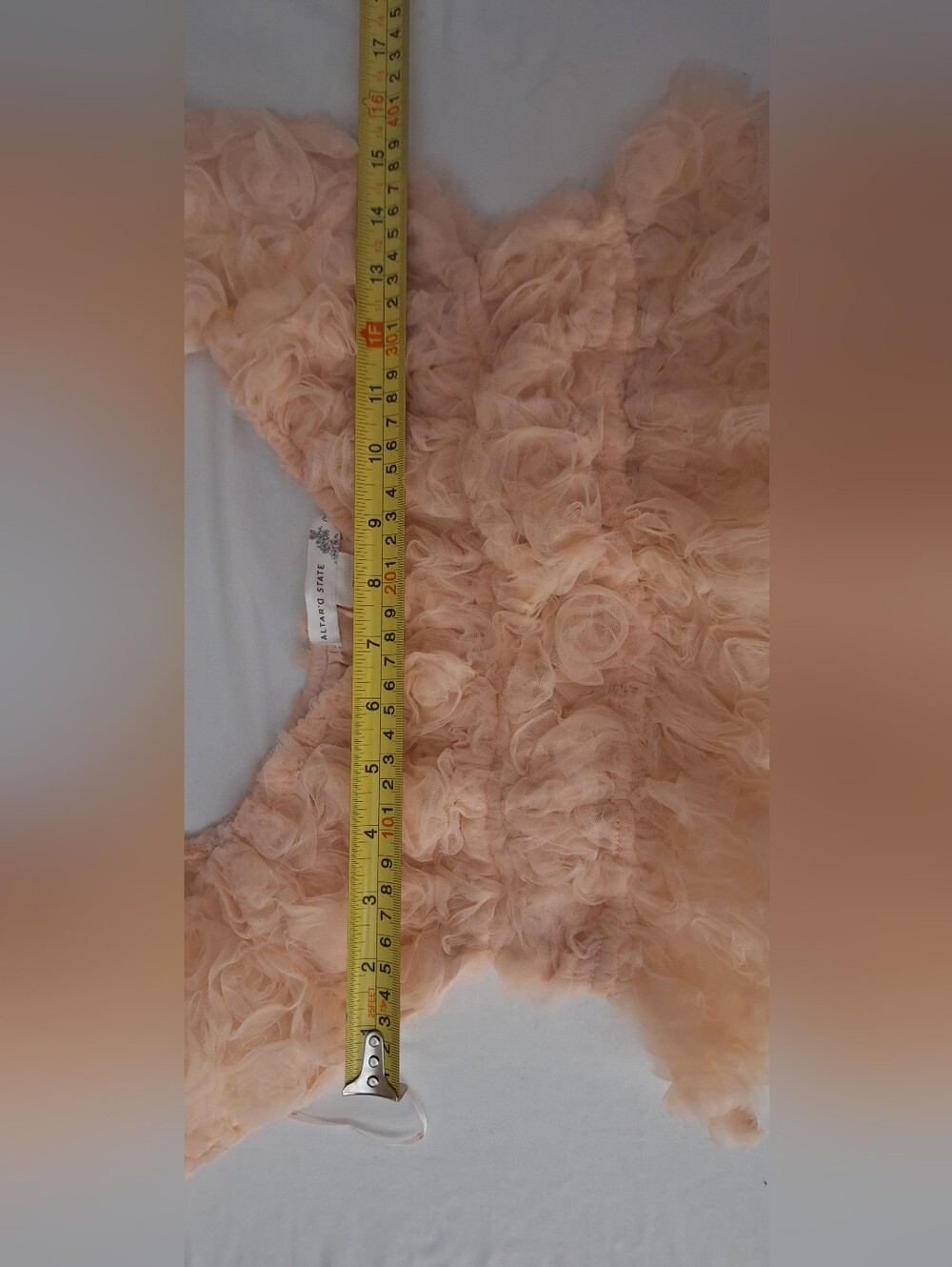 Altar'd State Blush Pink Ruffle Peplum Blouse - Picture 4 of 5